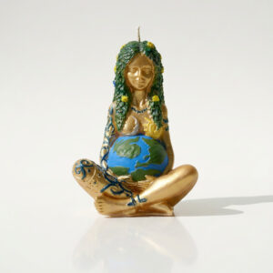 ODI MAISON Gaia girl sculptural candle – handcrafted luxury scented art candle from Ukraine